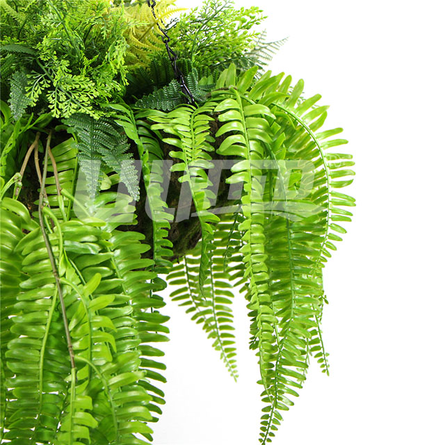仿真綠植吊籃局部細(xì)節(jié)圖